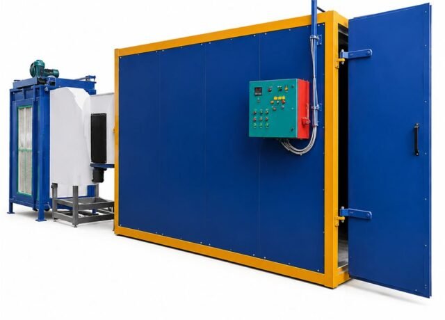 Semi Automatic Mild Steel Powder Coating Oven