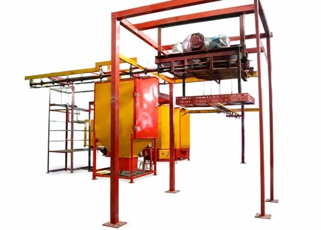 Semi Automatic Powder Coating Conveyor Plant