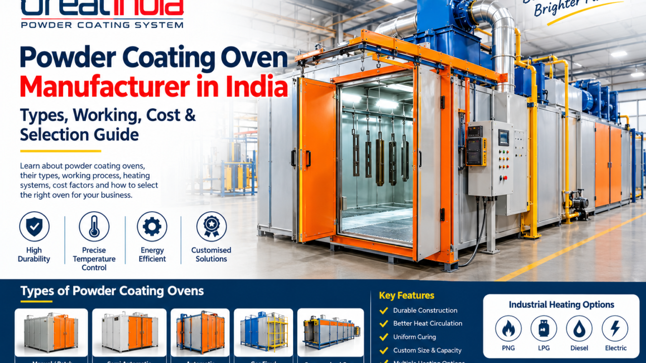 Powder coating oven manufacturer in India with industrial curing oven
